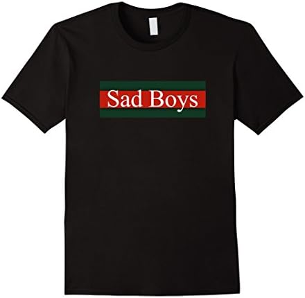 Mens Sad Boys Vaporwave Aesthetic Streetwear Skate T-Shirt Medium Black
