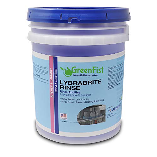 Lybrabrite Commercial Dishwasher Rinse Additive Aid & Agent [Ready-to-Use] for Industrial Machines, 5 Gallon Pail - Thumbnail 7