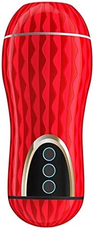 NNJELILA Adùllt Toy for Women Pleasure Male Handsfree Auto Sùck Smart Cùp Massage V?brat?on Art?ficial Int?Mate Toys for Man Relax,A?rcraft Cùp for 3D Realistic vägińa Pocket Toys (Color : Red)