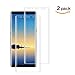 DeFitch [2 Pack] For Galaxy Note 8 Screen Protector, [Full Coverage] [Bubble Free] [Easy to Install][Case Friendly] HD Clear Applied TPU Film Screen Protector for Samsung Galaxy Note 8