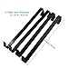 HOMEMAXS Metal Wreath Hanger Over The Door Wreath Holder 4 Packs 13.8inch Larger Wreath Metal Hook for Christmas （Black）