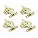 4 Pcs Metal Table Locks Dining Table Buckles Connectors, Dining Training Table Buckles Connectors Great for Table Leaf, Extension Tables, Computer Workstations and Conference Tables (Gold)