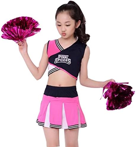 衣装 アガール ダンス 社交ダンス シューズ バッグ 130 衣装 ユニフォーム 応援団 キッズ ペット用品 楽器 音響機器 コスプレ ピンク ダンスウェア 正規品送料無料 子供用 B07jgyrvgq 衣装 発表会 女の子 チア チアリーダー 甲子園 ダンス衣装 入学式 新作製品