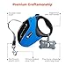 TaoTronics Retractable Dog Leash, 16 ft Dog Walking Leash for Medium Large Dogs up to 110lbs, Tangle Free, One Button Break & Lock , Dog Waste Dispenser and Bags included