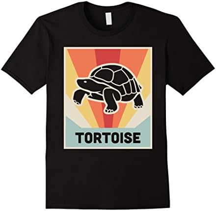 Mens Vintage Retro TORTOISE T-Shirt XL Black
