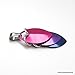 Bisexual pride pendant necklace, chainmaille scales pendant; pink, purple, blue