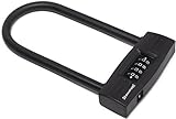 U lock Bike lock - Resettable Combination U lock / D lock for Bicycles / Gate Lock - Secure your bike while eliminating the need to carry the key. 14mm Shackle for Heavy Duty Protection