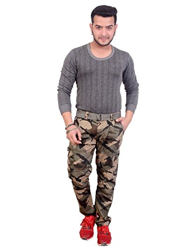 krystle men's cotton army cargo pant