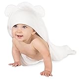 Bamboo Hooded Baby Towel: Ultra Soft Hypoallergenic Infant Boy & Girl Bath Towel
