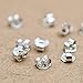 SANNIX 30pcs/15 Pairs 925 Sterling Silver Earring Backs Replacement Secure Ear Lockings