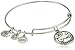 Alex and Ani Capricorn II Expandable Rafaelian Silver-Tone Wire Bangle Bracelet, 7.25