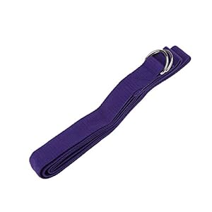 Long Yoga Stretching Belt Fitness Training Strap Belt – Purple