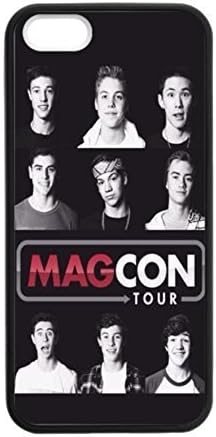 magcon boys Pattern Silicone Rubber Non-slip Protective Cover Case Skin For Apple iPhone 5 5S