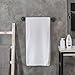 MyGift 20-Inch Wall-Mounted Industrial Steel Gray Metal Pipe Bathroom Hanging Towel Bar
