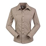 OLUOLIN Women's Outdoor Lightweight Waterproof Quick Dry Long And Short Sleeve Shirt