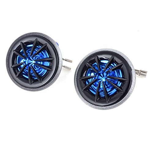 Car Blue Black Stereo Audio Loud Speaker Dome Tweeters 150W 2 Pcs