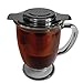 Teablee Tea Strainer for Loose Leaf Tea - Large 304 Stainless Steel Extra-Fine Mesh Brew-in-Mug Basket - Helps Make Brewing Loose Tea Easy