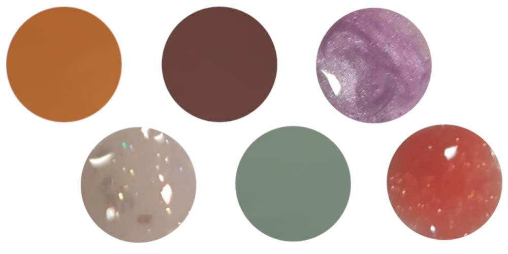 Mild East G6a-8 Gel polish set pack of six colours