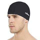 Firesara Lycra Swim Cap, High Elasticity Swimming Cap Keeps Hair Clean Breathable Fit Both Long Hair Short Hair, Swim Caps Woman Girls Men Kids One Size Hat