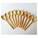 10 Pcs 7 inch Ecofriendly Handle Long Wooden Spoons Coffee Honey Tea Stirrer Tableware