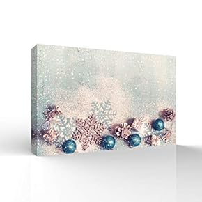 Canvas Wall Art Merry Christmas Pictures Home Wall Decorations for Bedroom Living Room Paintings Canvas Prints Framed - 12x18 inches