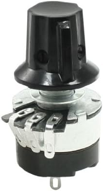 WH134-2 470K ohm singolo turno Taper Rotary Switch carbonio potenziometro w Knob