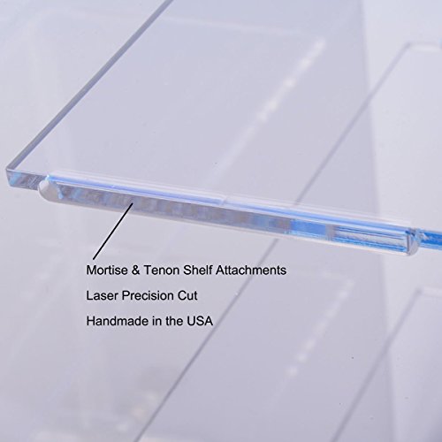 Display Case with Locking Back Door | Acrylic Case (SD213 (w/3 shelves) - 21-3/4H x 13-1/4W x 7-1/2D) - Thumbnail 6
