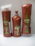 Sedal Naturals Shampoo 12oz + Conditioner 12oz + Leave in 10oz
