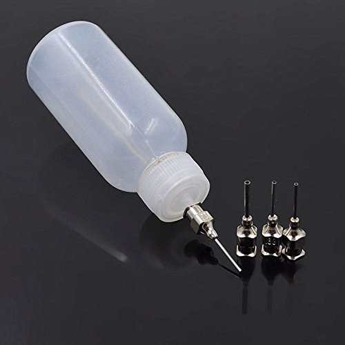 UPC 674895124969, 1 Oz (30ml) Plastic Henna Bottle Applicator With 4 Stainless Steel Tips.