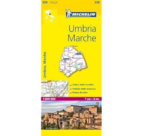 Michelin Map Italy Umbria Marche 359 Maps Local Michelin Italian Edition Michelin 9782067126688 Amazon Com Books