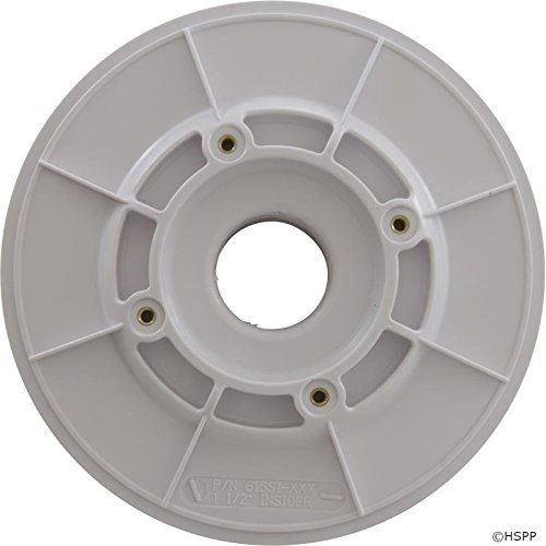 Wall Fitting, Aquastar, 6"dia, 1-1/2" Slip-Insider, White