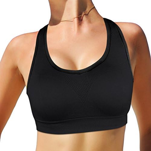 Womens Sports Bra, High Impact Full Support Workout Gym Activewear Racerback Bra for Yoga Running Gym Fitness
