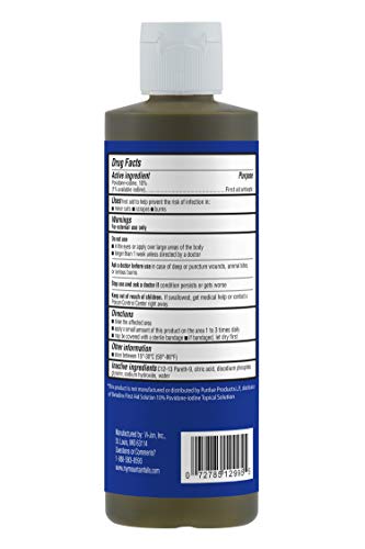 Mountain Falls 10% Povidone Iodine Solution First Aid Antiseptic, 8 Fluid Ounce (Pack of 4) - //medicalbooks.filipinodoctors.org