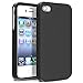 Insten Soft Black Silicone Rubber Case Compatible with iPhone 4 4S 4G 4GS G