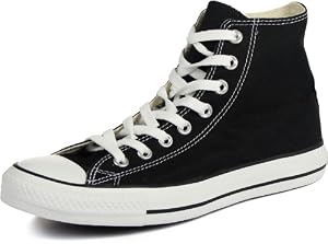 Image of Converse Clothing & Apparel Chuck Taylor All Star Canvas High Top Sneaker, Black/White, 12 Women/10 Men