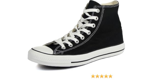 black converse high tops 5.5