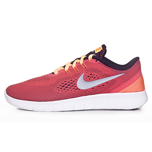 Nike 833993-801 : Free Run GS Ember/Purple /silver Youth (4.5 Big Kid M)