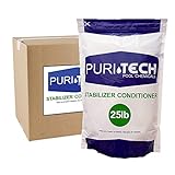 Puri Tech Pool Chemicals Stabilizer Conditioner Cyanuric Acid UV Protection for Swimming Pools and Spas Protects Improves The Effectiveness of Chlorine Resealable Bag (25lb)