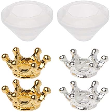 FifijuanC Silicone Moulds Kit Diamond Shaped Jewelry DIY Cake Decor Handmade Earrings DIY