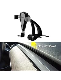 Soporte para teléfono móvil Tesla modelo 3, soporte para teléfono móvil GPS con base de clip estable, compatible con todos los teléfonos inteligentes de hasta 6.5 in