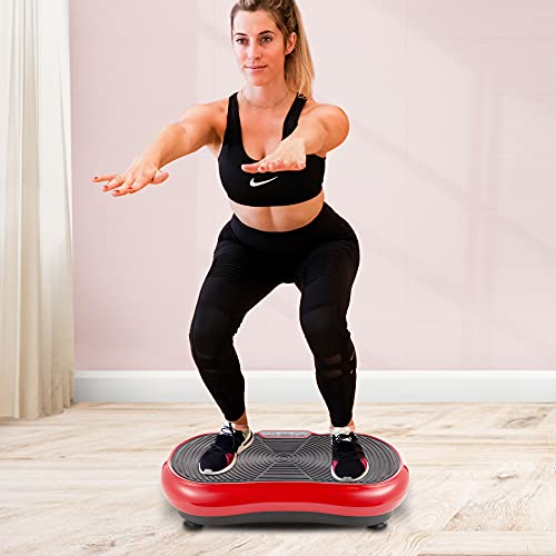 ZELUS Vibration Plate Exercise Machine with Resistance Bands