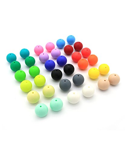 Ruby Lote bola mordedor silicona para realizar collar chupetero color surtido Silicona