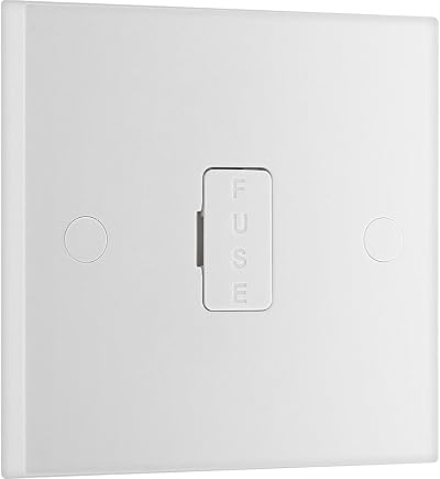 BG Electrical 13A Fused Spur Connection Unit, Double Pole, Nexus 900 White
