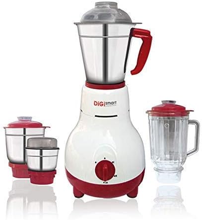 DIGISMART Full ABS Body 750 WATTS KITCHENMATE 4 JAR Mixer Grinder (White)