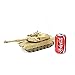 Gizmovine RC Fighting Battle Tank USA M1A2 1:28 - Remote Control Battling Tank Toys for Kids, Boys 27Mhz - Khaki