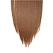 Clip in Hair Extensions 8 PCS 18 Clips 145G Thick Straight Curly Full Head Real Natural Synthetic Fibre Hairpiece 60 colors for Women Lady Girls(23 inch,light brown-straight)