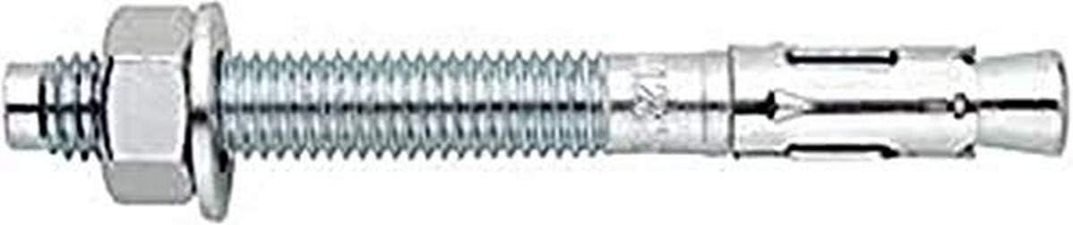 INDEX Fixing Systems Pack of 200 Heavy Duty Galvanised M6 x 60mm Diameter 6mm Anchor, Silver, M6 x 60 mm, diámetro de 6 mm