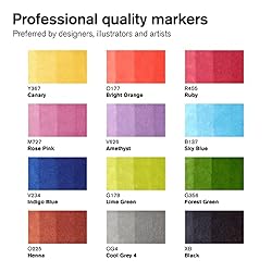 Winsor & Newton ProMarker Set, 12 Count, Essential