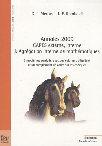 Annales 2009 CAPES externe, interne & agrégation interne de mathématiques