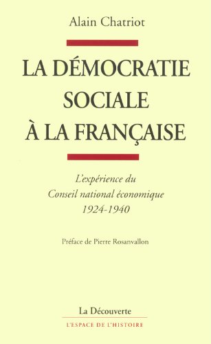 La  démocratie sociale à la française
